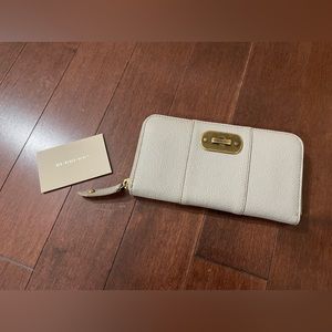 Burberry Leather Long Wallet